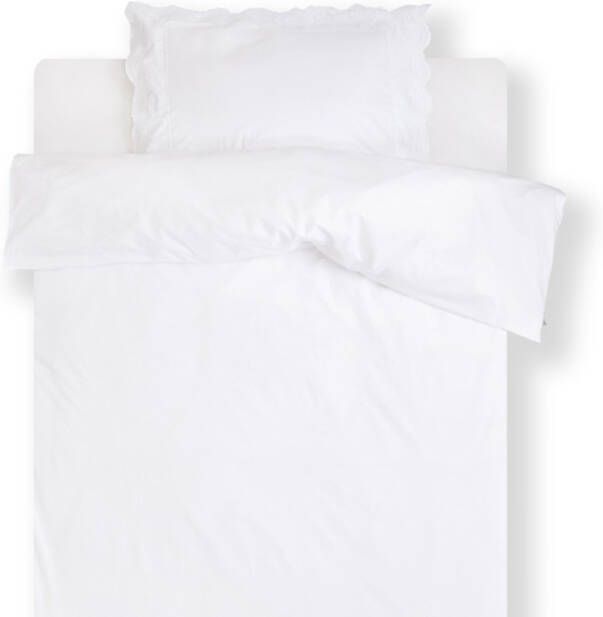Essenza April Dekbedovertrek Lits-jumeaux (240x200/220 Cm + 2 Slopen) Percal Katoen Wit