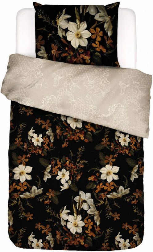 ESSENZA Daffodils Reunited dekbedovertrekset van katoensatijn 215TC inclusief kussenslopen