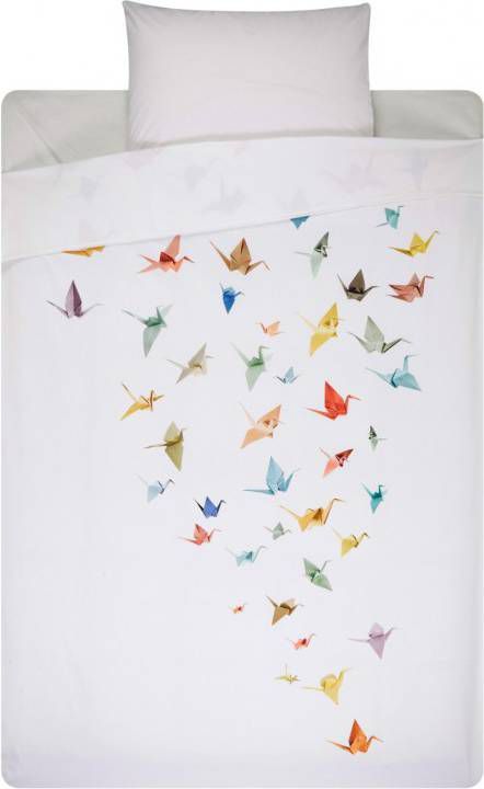 Snurk Beddengoed SNURK Crane Birds dekbedovertrek Lits-jumeaux (240x200/220 cm + 2 slopen)