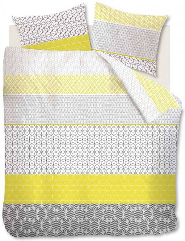 Ambiante dekbedovertrek Doris grijs 200x200/220 cm Leen Bakker