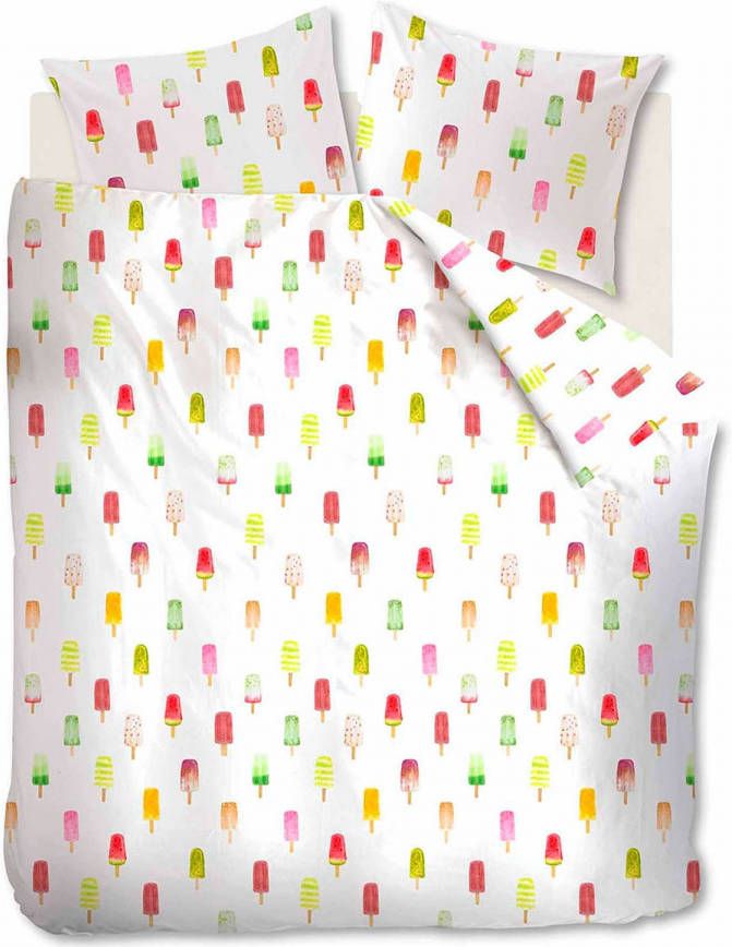 Ambiante dekbedovertrek Ice Cream multikleur 260x200/220 cm Leen Bakker
