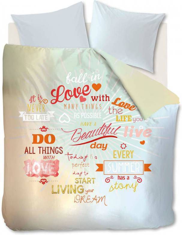 Ambiante dekbedovertrek Summer Story multikleur 240x200/220 cm Leen Bakker
