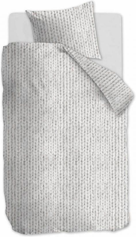 Ambiante Erin Flanel Dekbedovertrek 1 persoons(140x200/220 Cm + 1 Sloop) Flanel Naturel