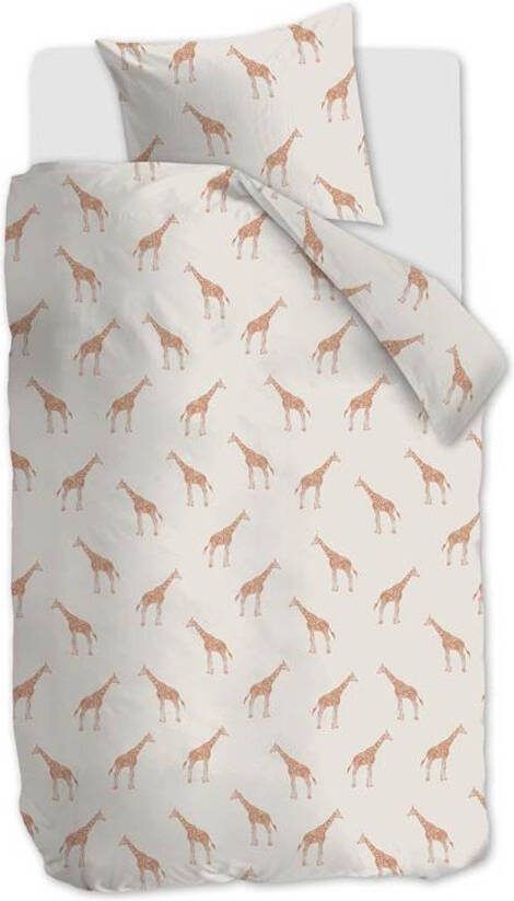 Ambiante Giraffa Dekbedovertrek 1 persoons(140x200/220 Cm + 1 Sloop) Katoen Sand