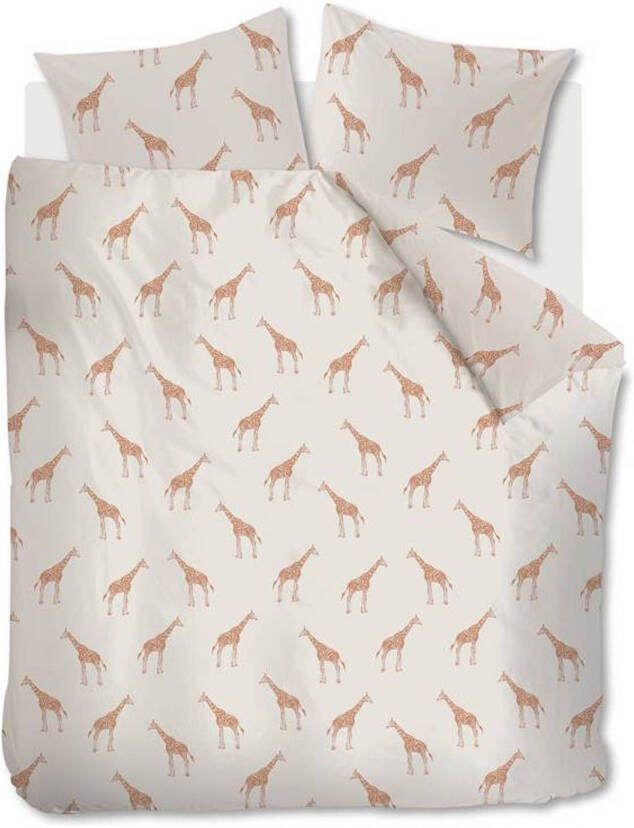Ambiante Giraffa Dekbedovertrek Lits jumeaux(240x200/220 Cm + 2 Slopen) Katoen Sand