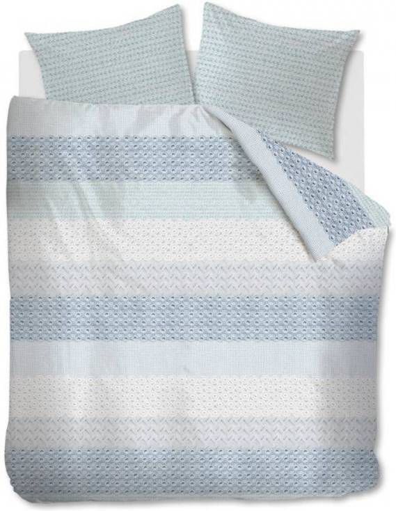 Ambiante Laine Dekbedovertrek Lits jumeaux(240x200/220 Cm + 2 Slopen) Katoen Blue Grey