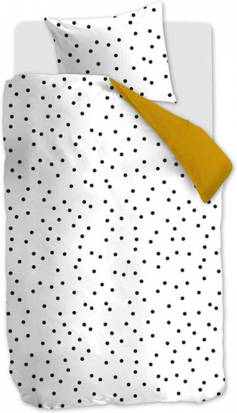 Ambiante Maral Dekbedovertrek 1 persoons(140x200/220 Cm + 1 Sloop) Katoen Ochre