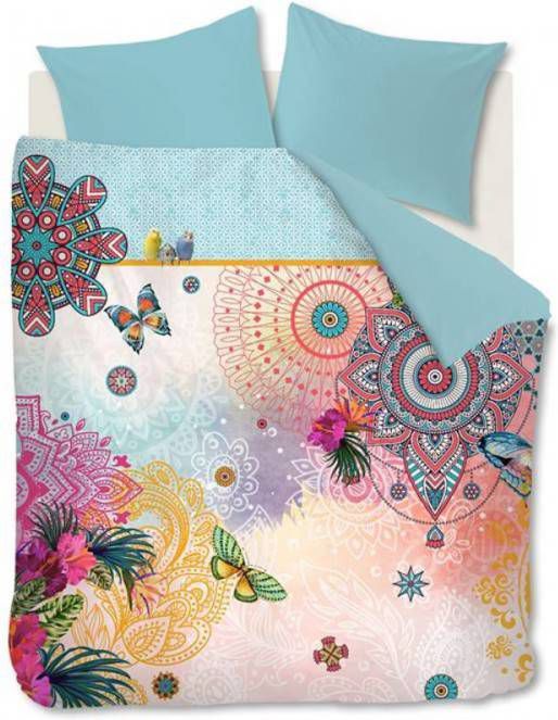 Ambiante dekbedovetrek Merit multikleur 240x200/220 cm Leen Bakker