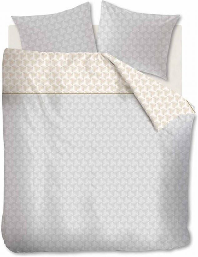 Ambiante Otis Dekbedovertrek Lits jumeaux(240x200/220 Cm + 2 Slopen) Katoen Satijn Grey
