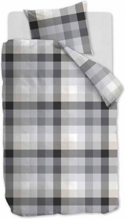 Ambiante Rasmus Dekbedovertrek 1-persoons (140x200/220 Cm + 1 Sloop) Katoen Grijs