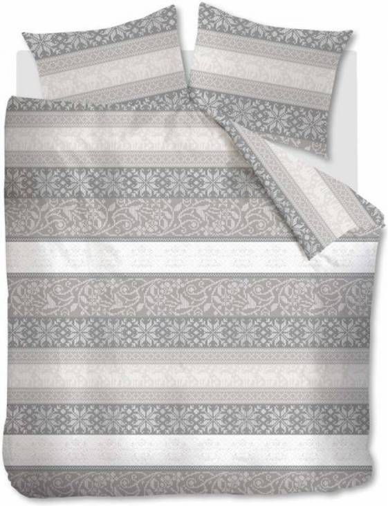 Ambiante Ruben Flanel Dekbedovertrek Lits jumeaux(240x200/220 Cm + 2 Slopen) Flanel Sand