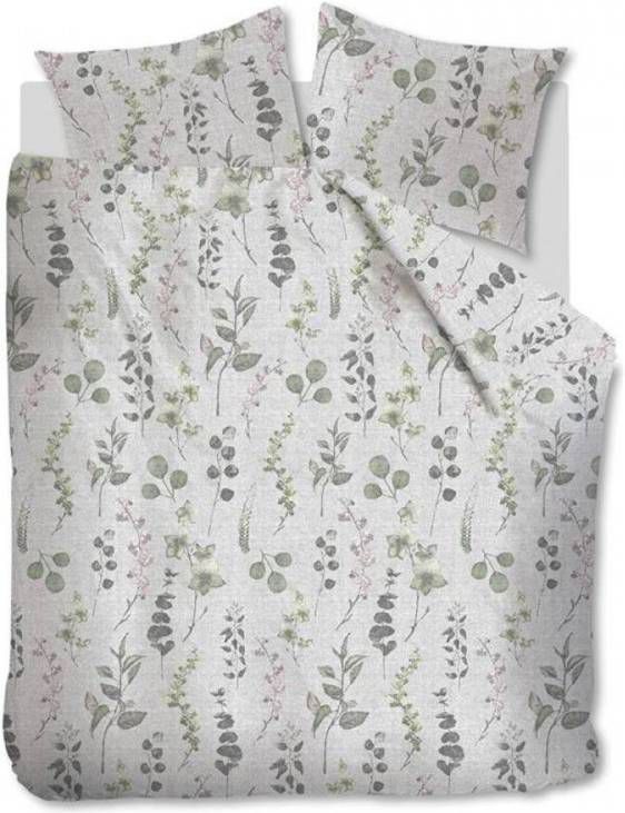 Ariadne at Home Blooms Dekbedovertrek 2-persoons (200x200/220 Cm + 2 Slopen) Katoen Natural