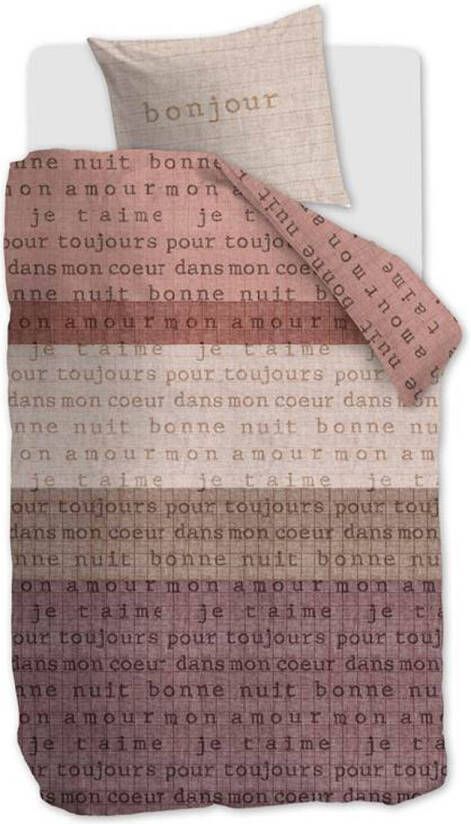 Ariadne at Home Checks Dekbedovertrek 1 persoons(140x200/220 Cm + 1 Sloop) Katoen Naturel