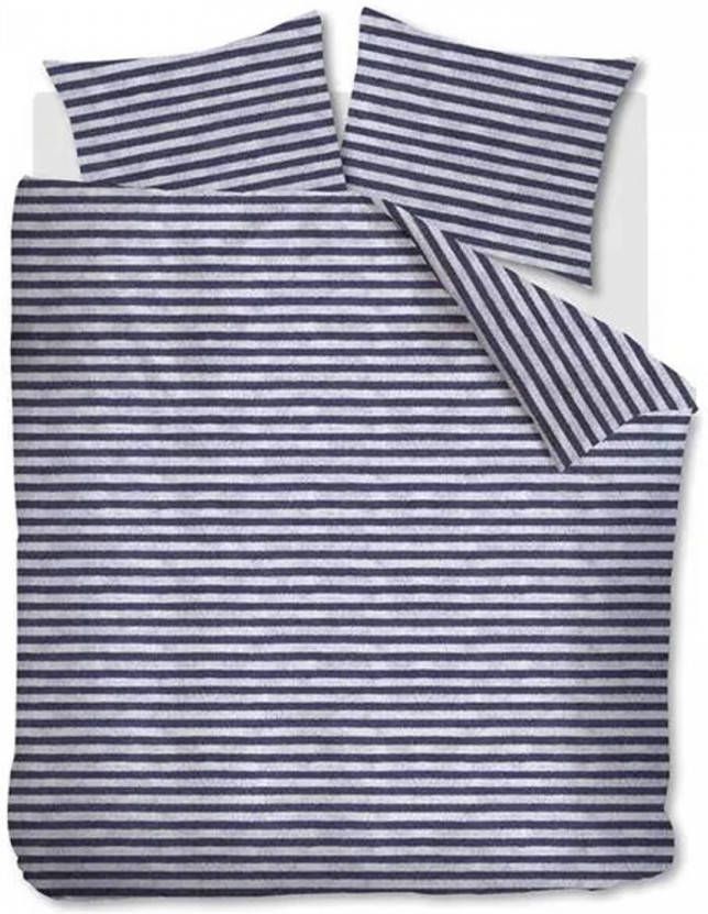 Ariadne at Home Dekbedovertrek Knit Stripes Blauw Lits jumeaux 240x200/220 Cm