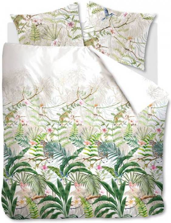 At Home Eldorado Dekbedovertrek 2 persoons(200x200/220 Cm + 2 Slopen) Katoen Green