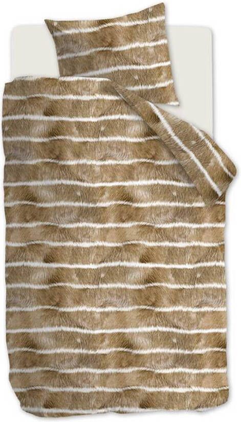 At Home Feston Dekbedovertrek 1 persoons(140x200/220 Cm + 1 Sloop) Katoen Natural