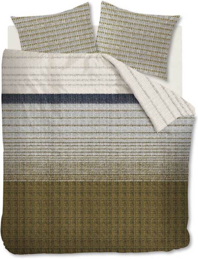 At Home Roots Dekbedovertrek Lits jumeaux(240x200/220 Cm + 2 Slopen) Katoen Ochre