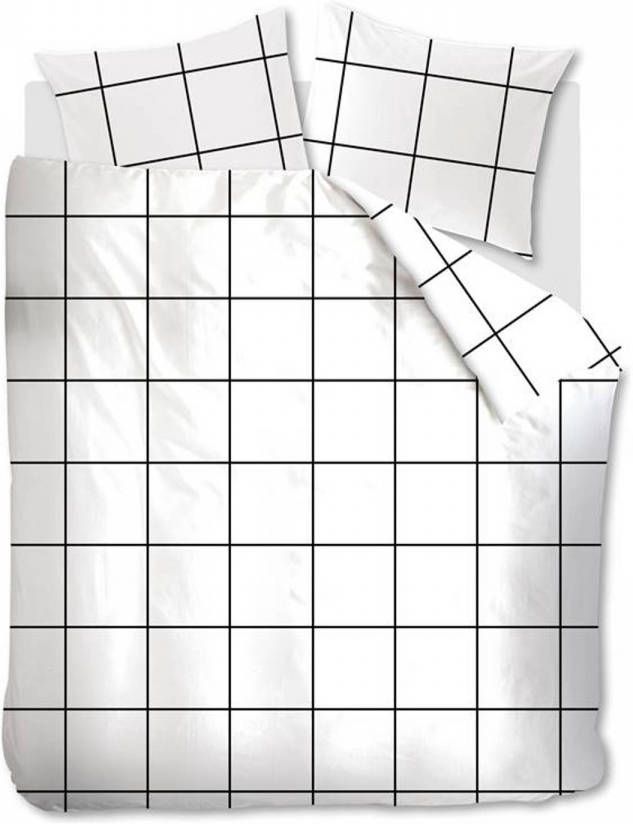 At Home Simple Dekbedovertrek 2 persoons(200x200/220 Cm + 2 Slopen) Katoen White