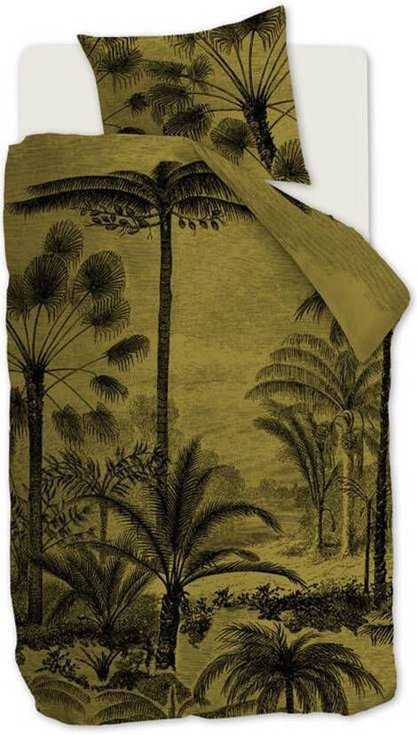 At Home Tour Du Monde Dekbedovertrek 1 persoons(140x200/220 Cm + 1 Sloop) Katoen Ochre