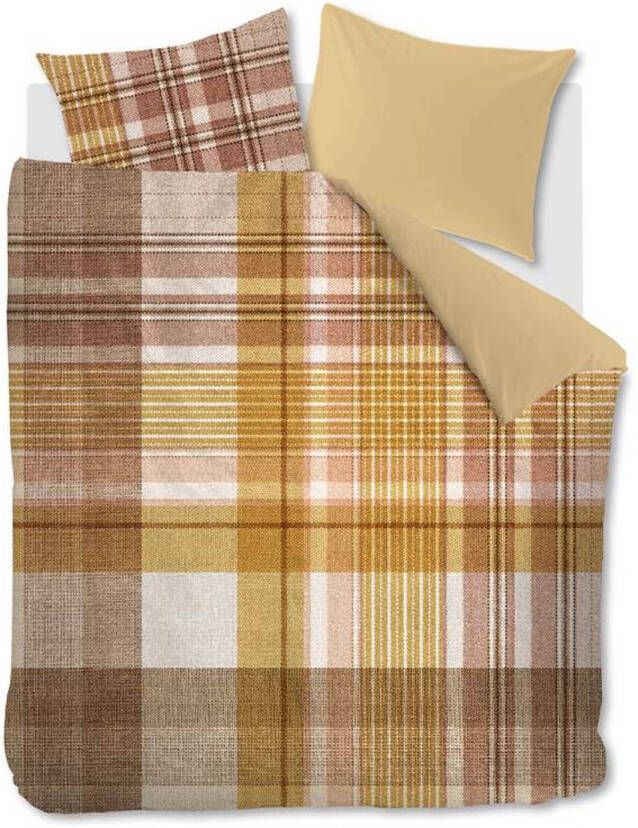 Beddinghouse Abbey Dekbedovertrek Lits jumeaux(240x200/220 Cm + 2 Slopen) Katoen Satijn Yellow