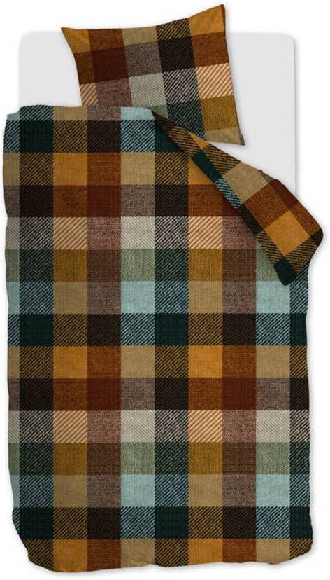 Beddinghouse Beckett Flanel Dekbedovertrek 1 persoons(140x200/220 Cm + 1 Sloop) Flanel Multi