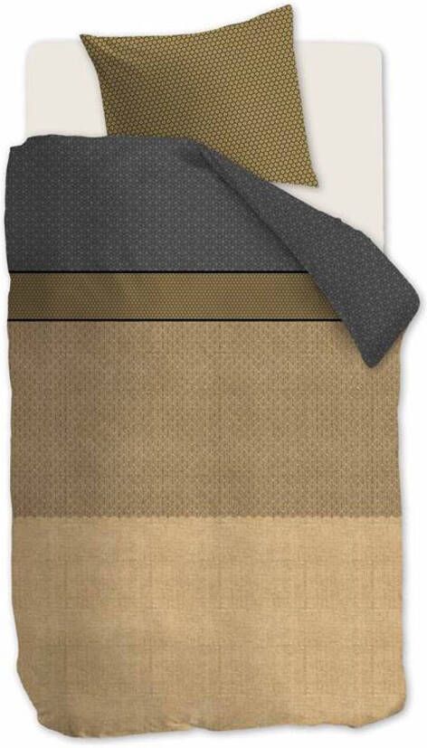 Beddinghouse Camaro Dekbedovertrek 1 persoons(140x200/220 Cm + 1 Sloop) Katoen Satijn Goud