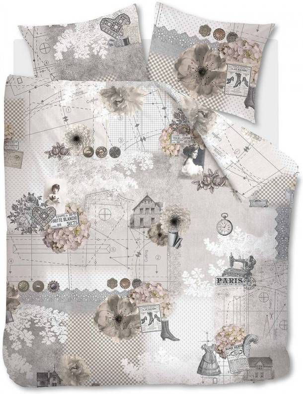 Beddinghouse Antique dekbedovertrek Zand Lits-jumeaux