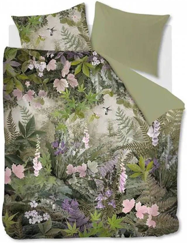 Beddinghouse Dekbedovertrek Charming Groen Lits jumeaux Xl 260x200/220 Cm