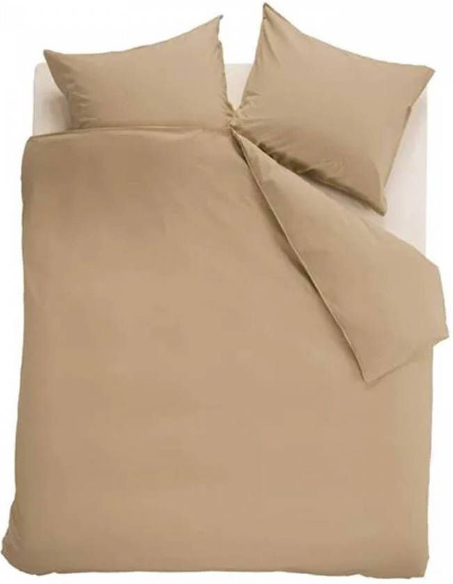 Beddinghouse Dekbedovertrek Organic Basic Goud 1 persoons 140x200/220 Cm