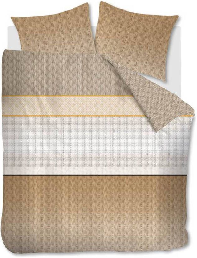 Beddinghouse Dorette Dekbedovertrek 2 persoons(200x200/220 Cm + 2 Slopen) Katoen Satijn Gold