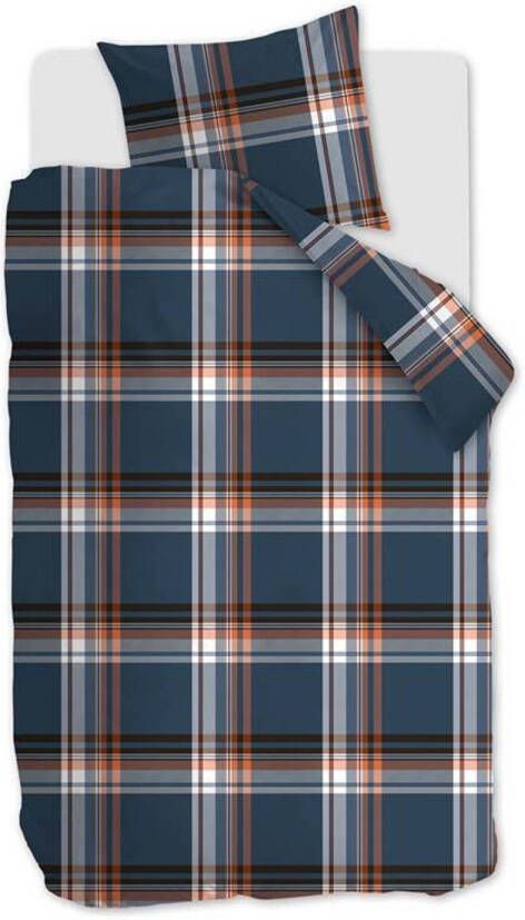 Beddinghouse Duke Dekbedovertrek Lits jumeaux(240x200/220 Cm + 2 Slopen) Katoen Blauw