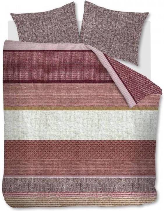 Beddinghouse Durness Dekbedovertrek 2 persoons(200x200/220 Cm + 2 Slopen) Katoen Red