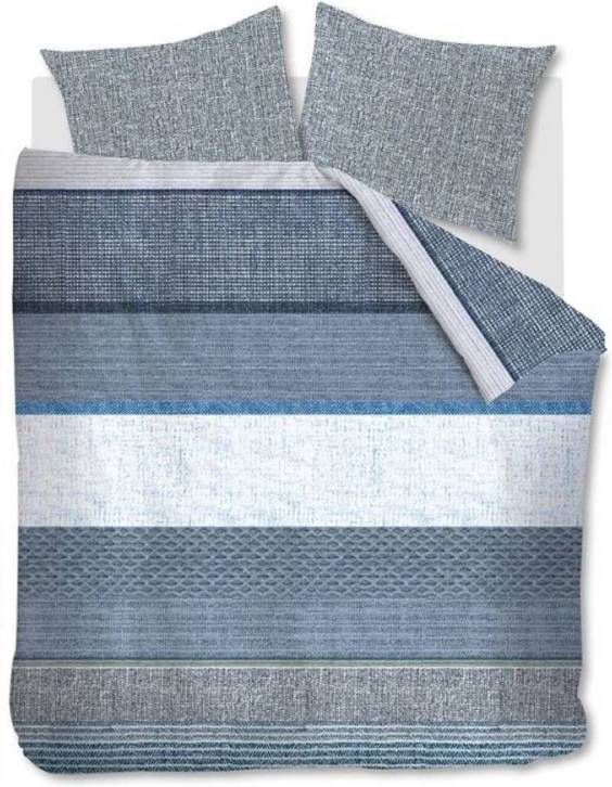 Beddinghouse Durness Dekbedovertrek Lits jumeaux(240x200/220 Cm + 2 Slopen) Katoen Blue