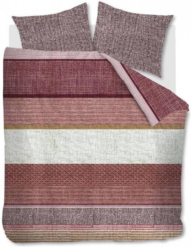 Beddinghouse Durness Dekbedovertrek Lits jumeaux(240x200/220 Cm + 2 Slopen) Katoen Red