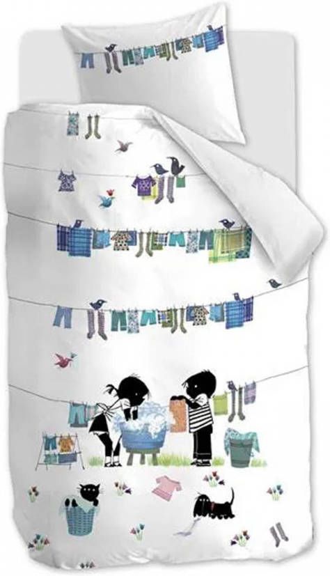 Beddinghouse Fiep Amsterdam Dekbedovertrek Wasdag Multi 1 persoons 140x200/220 Cm