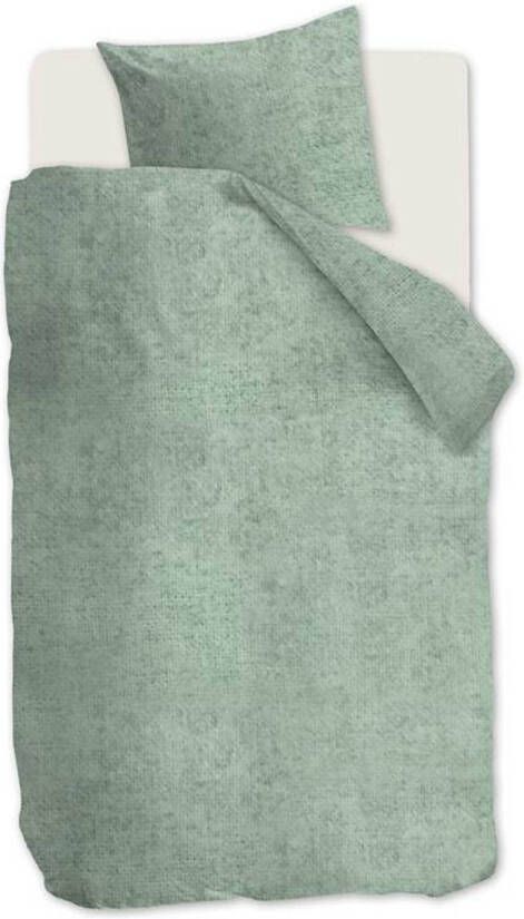 Beddinghouse Frost Flanel Dekbedovertrek 1 persoons(140x200/220 Cm + 1 Sloop) Flanel Grey Green