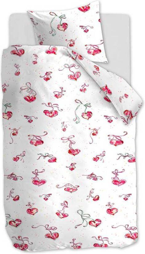 Beddinghouse Kids Love It Dekbedovertrek Katoen 1 persoons(140x200/220 Cm + 1 Sloop) Pink