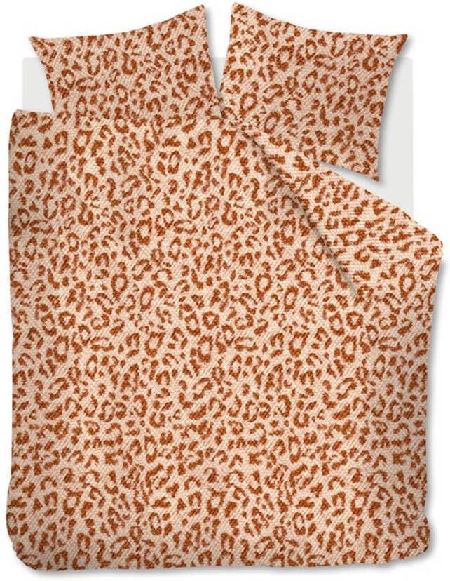 Beddinghouse Leone Flanel Dekbedovertrek Lits jumeaux(240x200/220 Cm + 2 Slopen) Flanel Terra