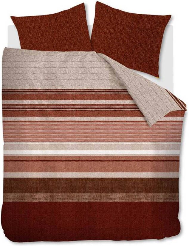 Beddinghouse Lex Dekbedovertrek Lits jumeaux(240x200/220 Cm + 2 Slopen) Katoen Rood