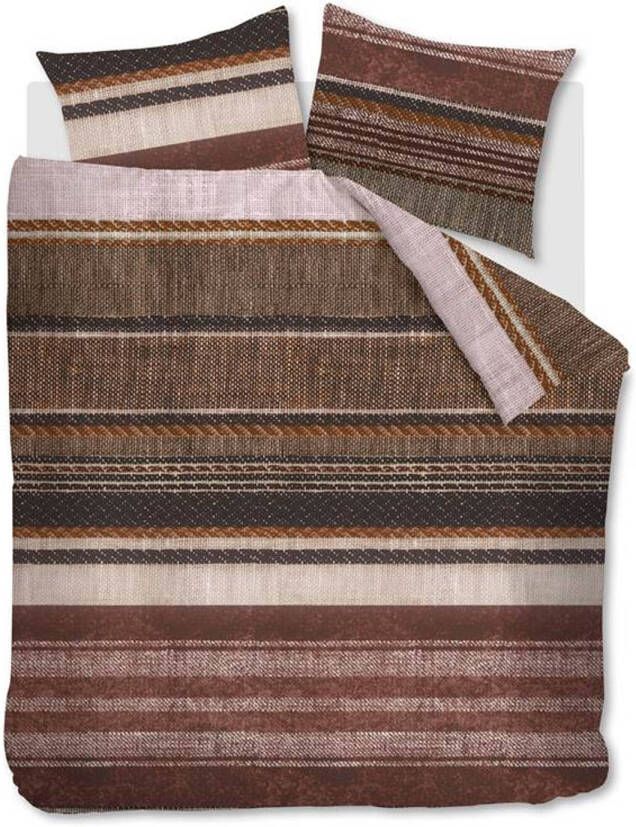 Beddinghouse Lola Flanel Dekbedovertrek Lits jumeaux(240x200/220 Cm + 2 Slopen) Flanel Terra
