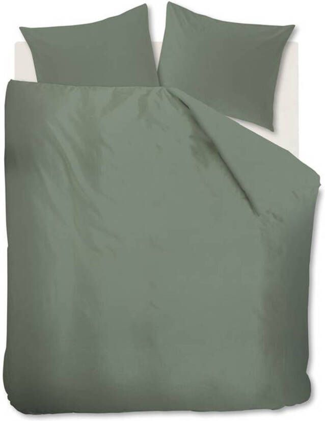 Beddinghouse Organic Basic Dekbedovertrek 2 persoons(200x200/220 Cm + 2 Slopen) Katoen Green