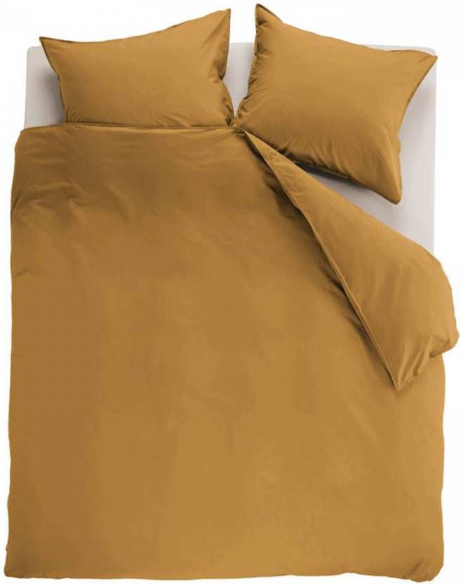 Beddinghouse Organic Basic Dekbedovertrek 2 persoons(200x200/220 Cm + 2 Slopen) Katoen Ochre
