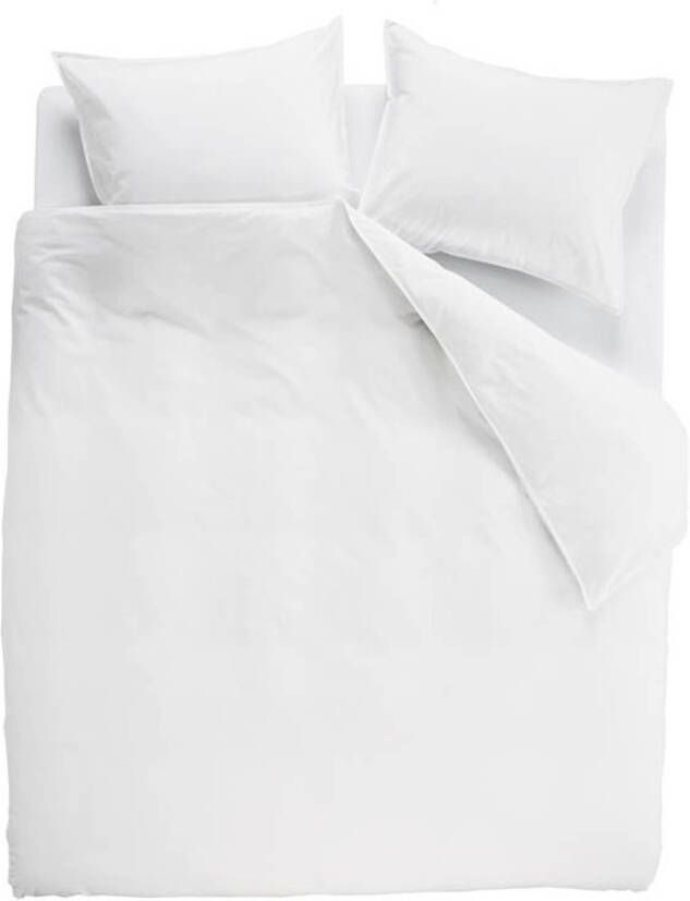 Beddinghouse Organic Basic Dekbedovertrek 2 persoons(200x200/220 Cm + 2 Slopen) Katoen White