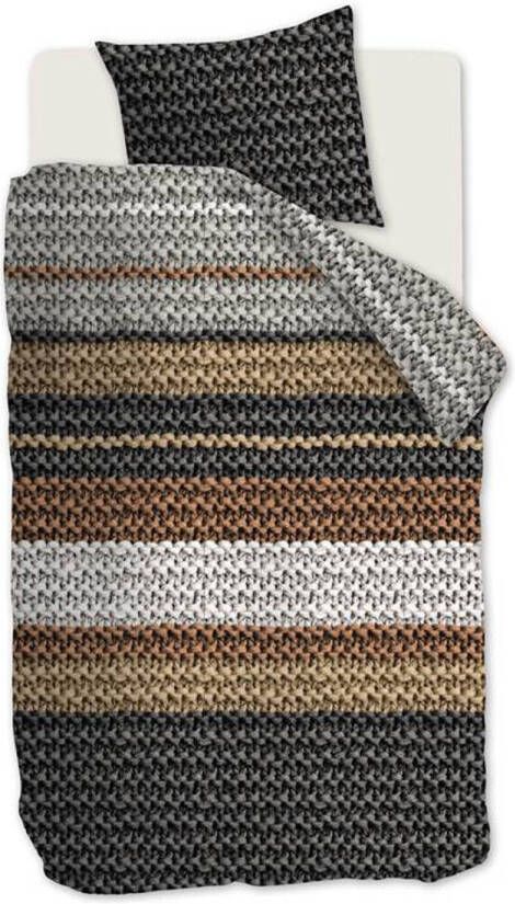 Beddinghouse Paola Flanel Dekbedovertrek 1 persoons(140x200/220 Cm + 1 Sloop) Flanel Natural