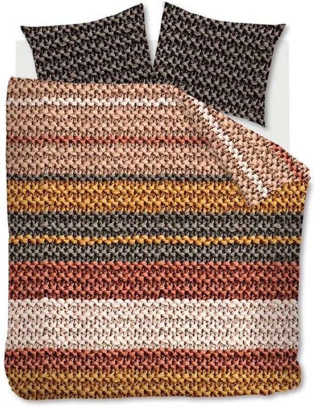 Beddinghouse Paola Flanel Dekbedovertrek Lits jumeaux(240x200/220 Cm + 2 Slopen) Flanel Terra