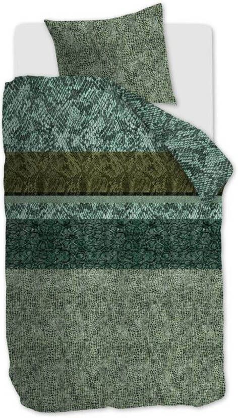 Beddinghouse Skin Dekbedovertrek 1 persoons(140x200/220 Cm + 1 Sloop) Katoen Groen