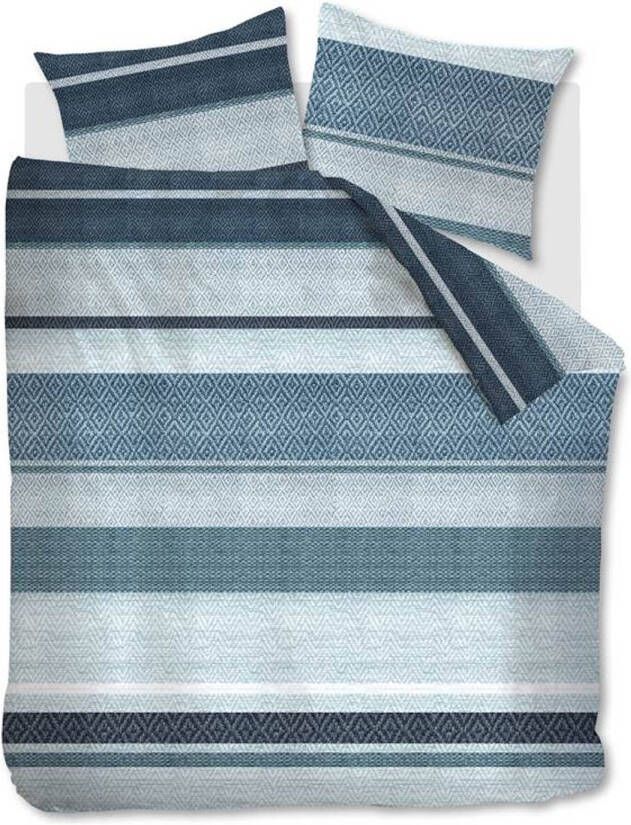 Beddinghouse Theodore Dekbedovertrek Lits jumeaux(240x200/220 Cm + 2 Slopen) Katoen Blauw