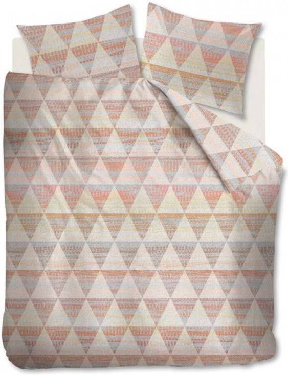 Beddinghouse Torres Dekbedovertrek Lits jumeaux(240x200/220 Cm + 2 Slopen) Katoen Koraal