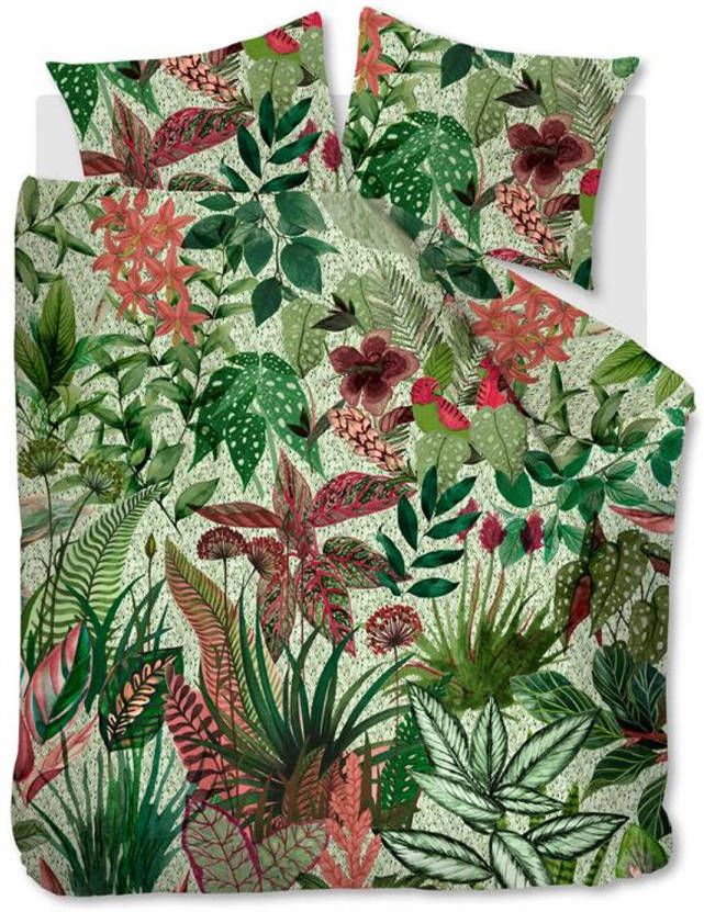 Beddinghouse Wildwood Dekbedovertrek Lits jumeaux(240x200/220 Cm + 2 Slopen) Katoen Green