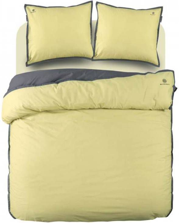 BLCKOUT California Dekbedovertrek Lits jumeaux(240x200/220 Cm + 2 Slopen) Katoen Geel